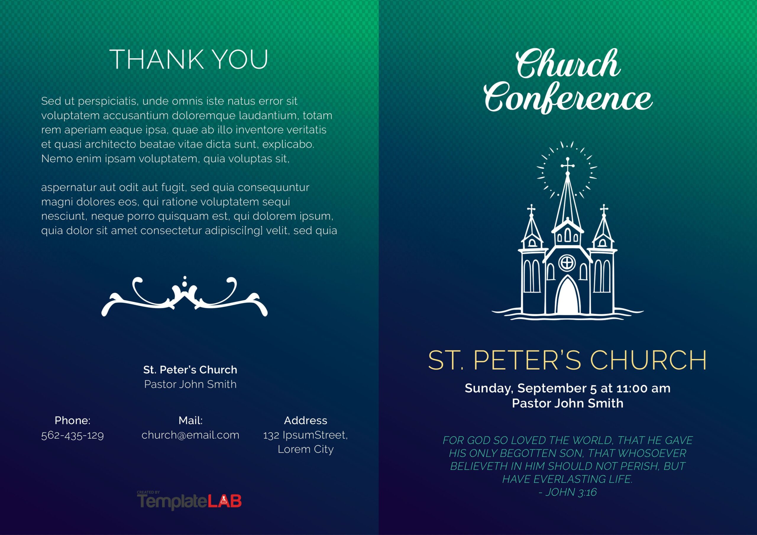 Free Conference Church Service Template