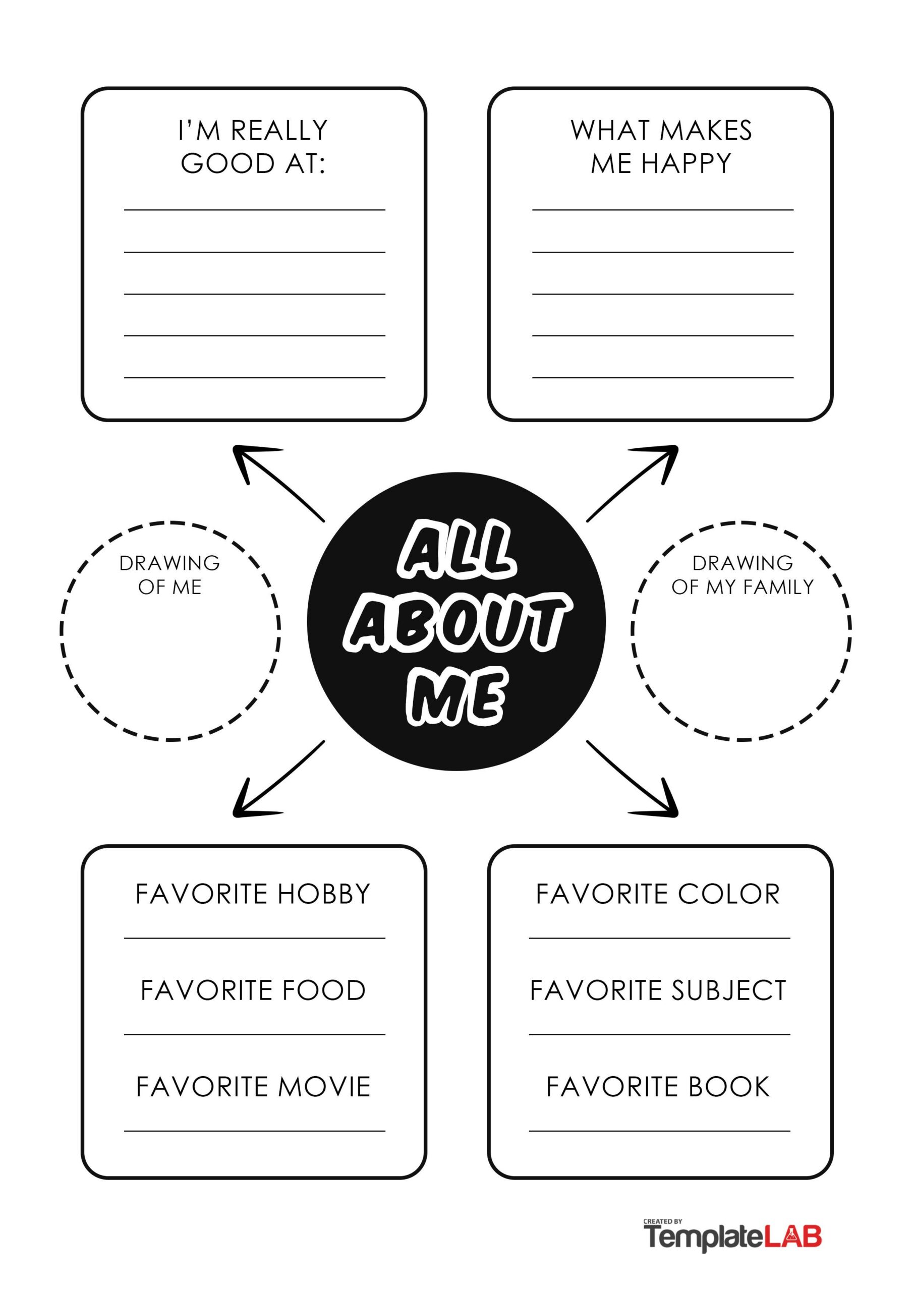 Free All About Me Poster Template  V2