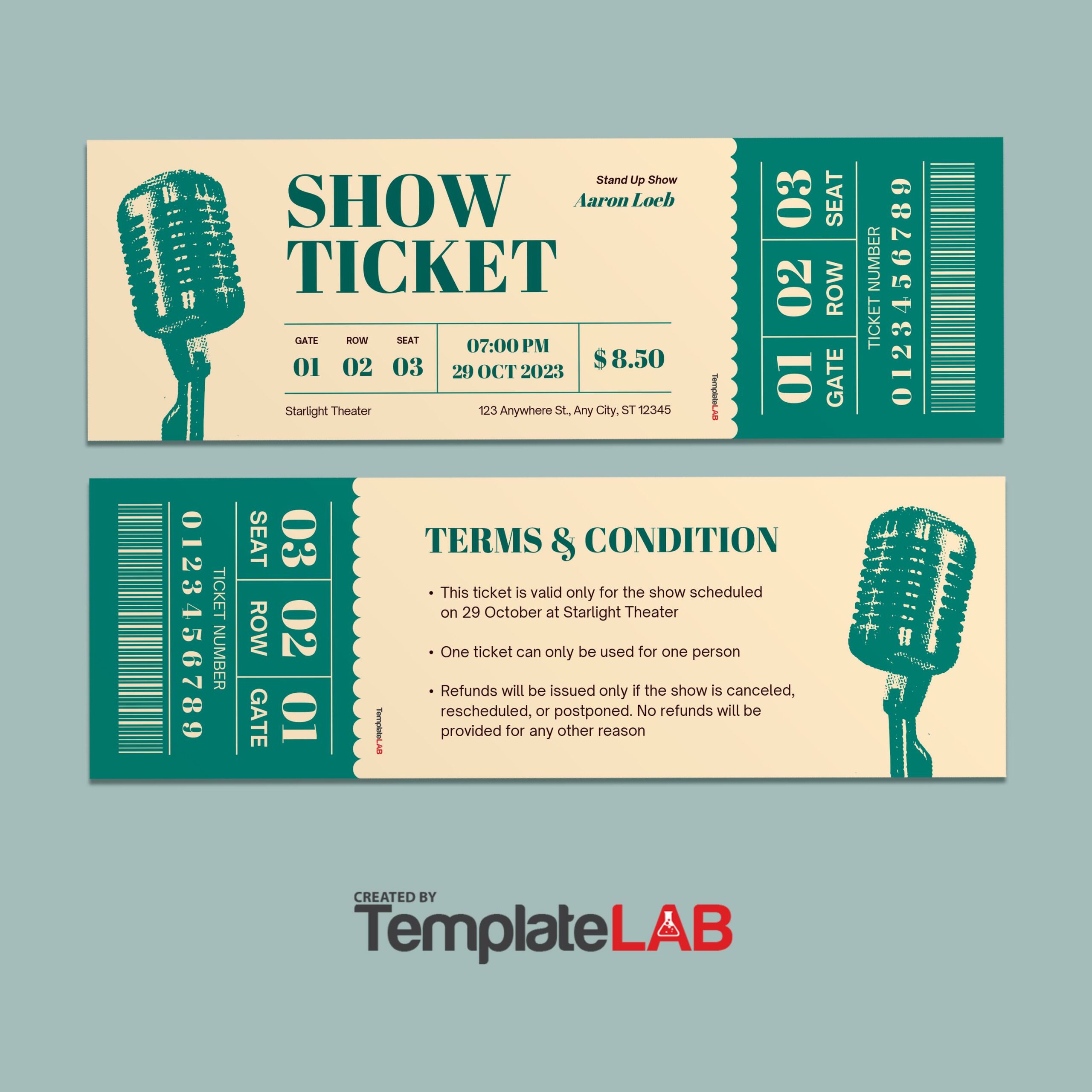 Free Show Ticket Template