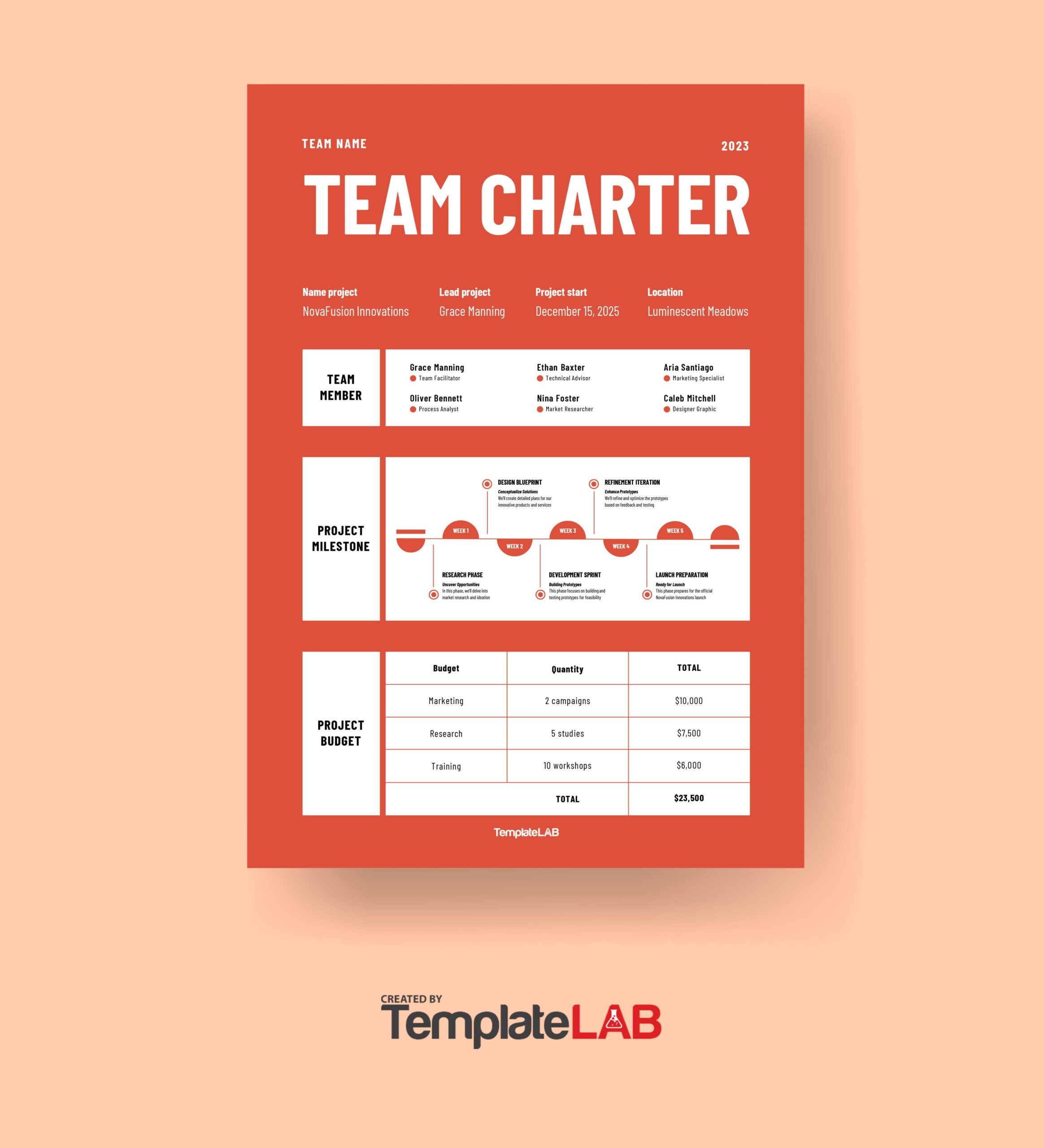 Free Team Charter Template