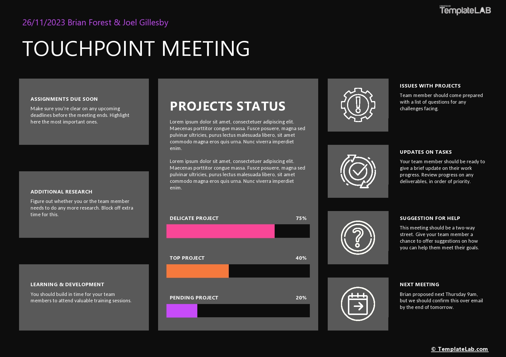 Free Touchpoint Meeting Template