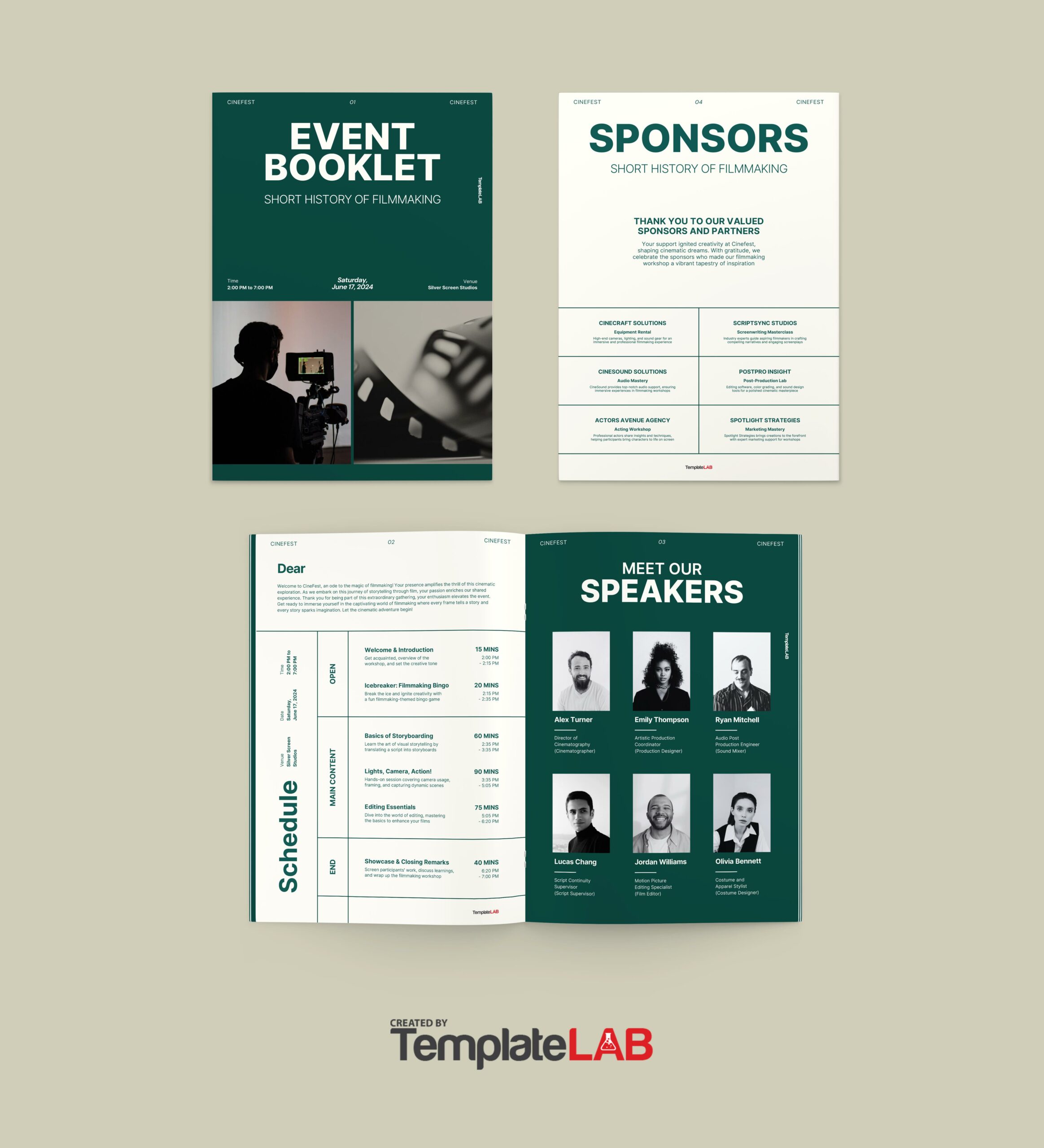 Free Event Booklet Template