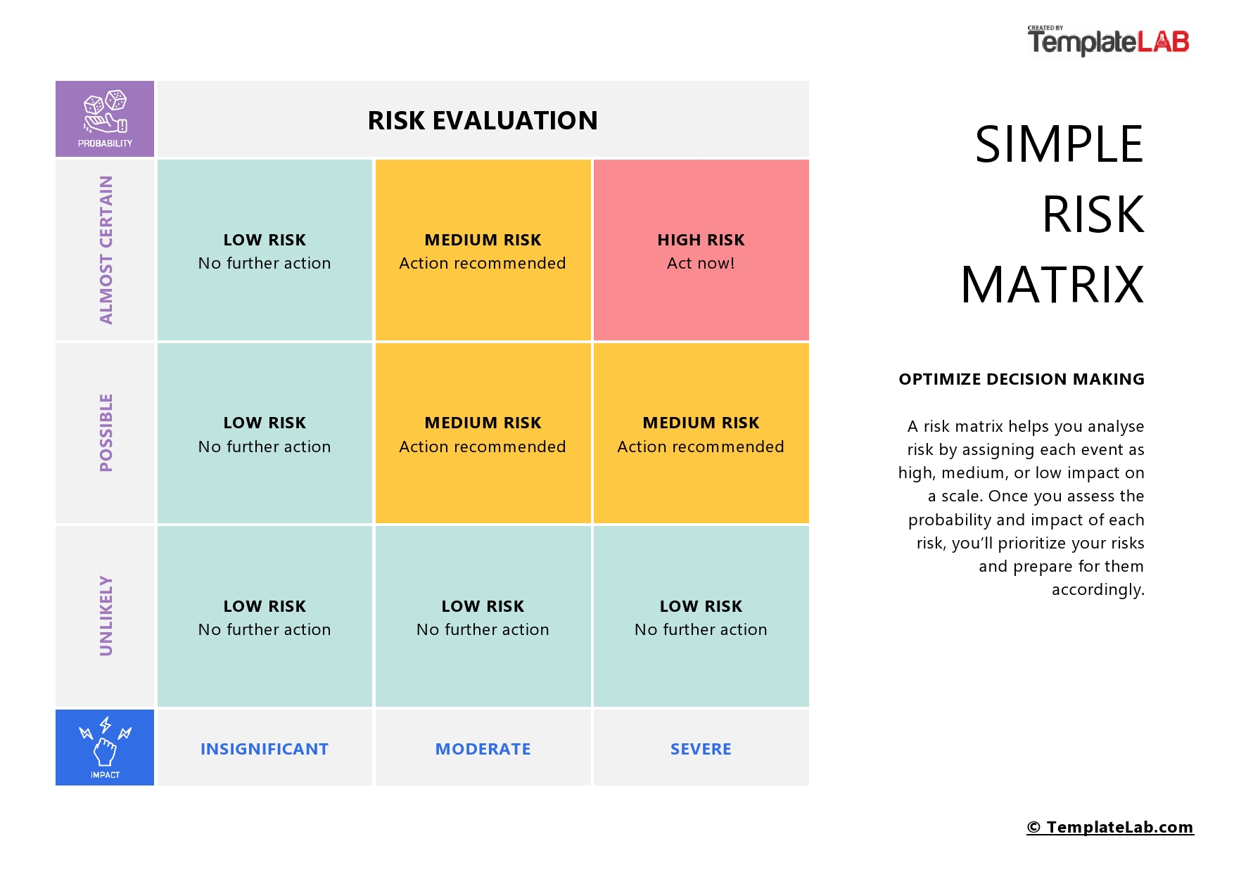 Free Simple Risk Matrix Template