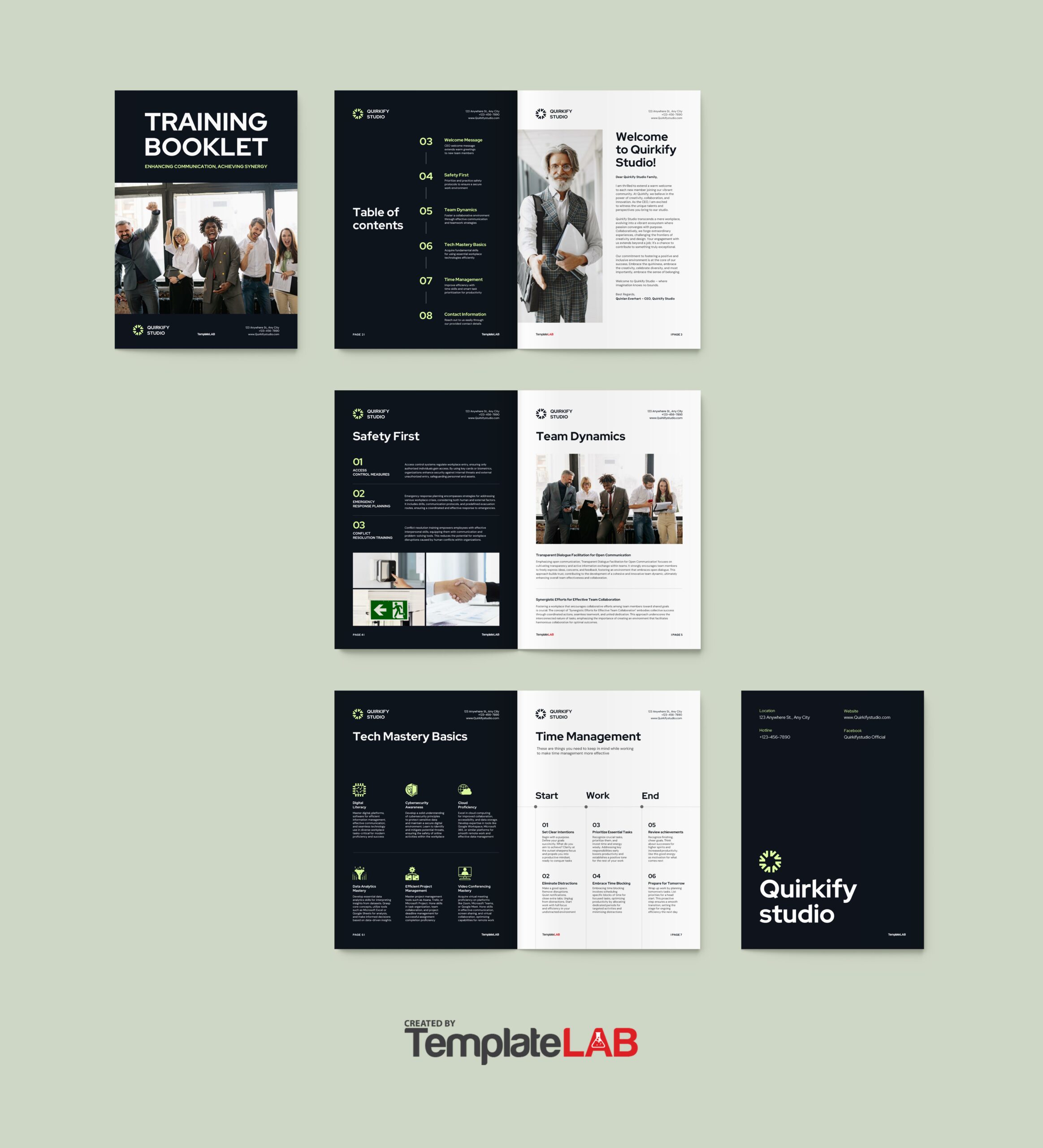Free Training Booklet Template