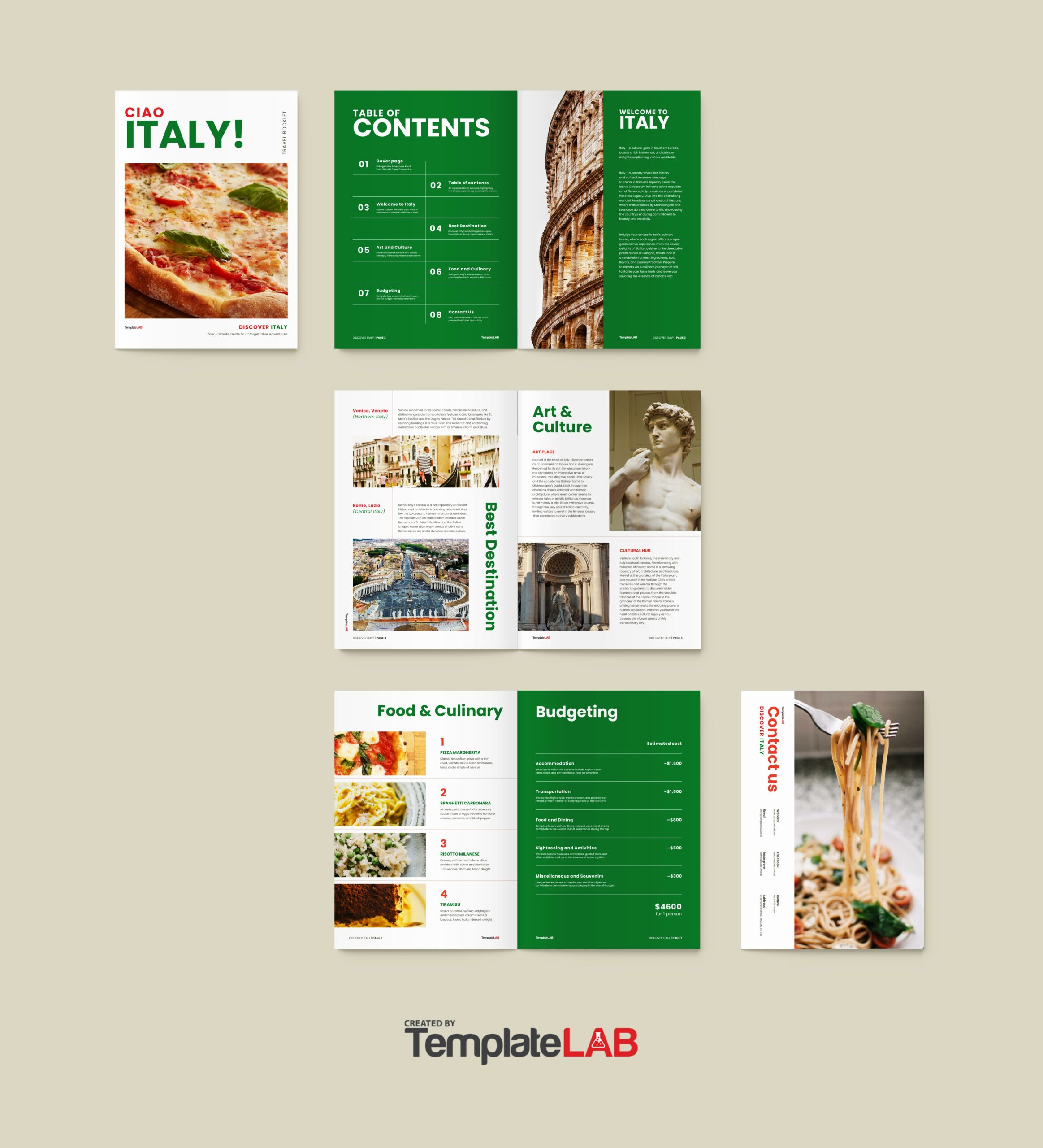 Free Travel Booklet Template
