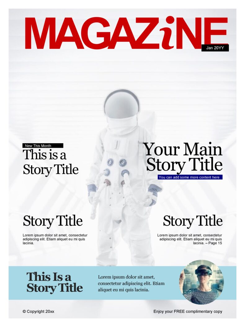 40 Best Magazine Cover Templates [Free Downloads]