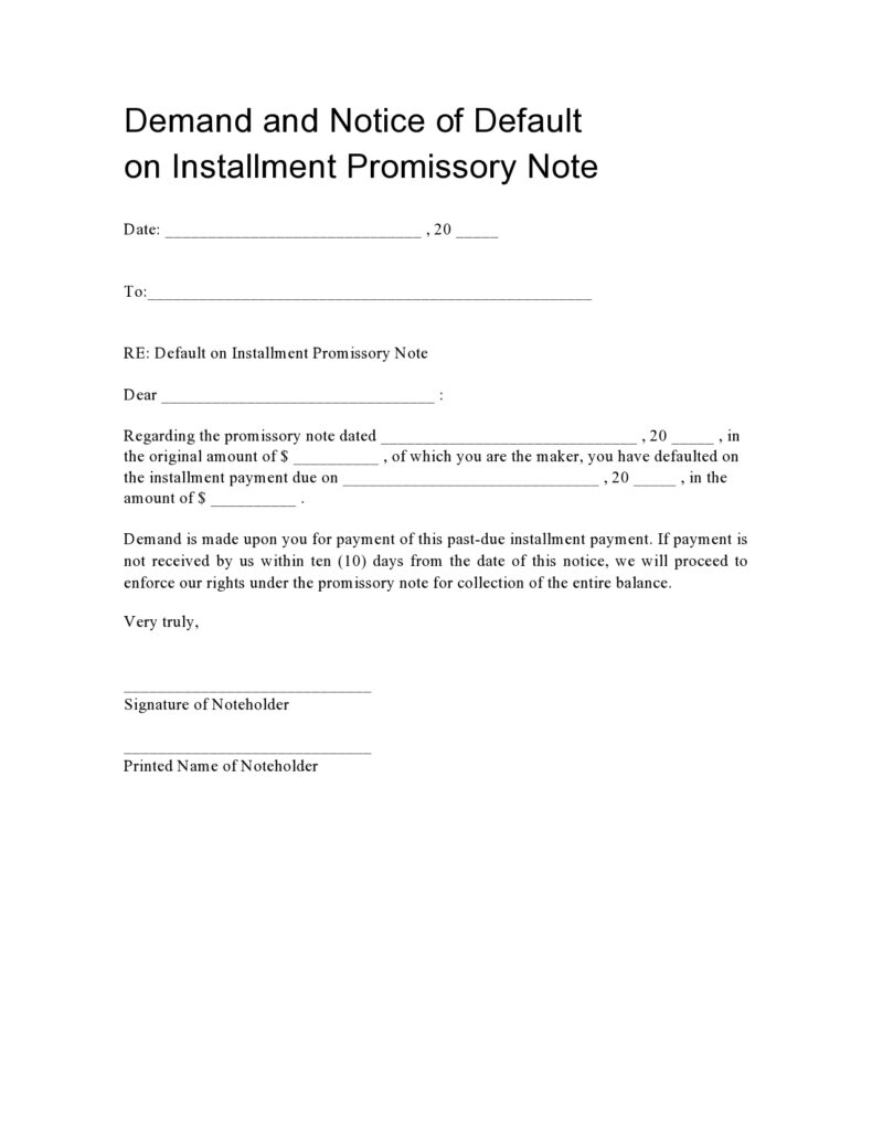 40 Printable Notice of Default Letters Word ᐅ TemplateLab 40 Printable Notice of Default Letters Word ᐅ TemplateLab