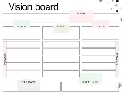 38 Useful Vision Board Templates (Goals & Dreams)