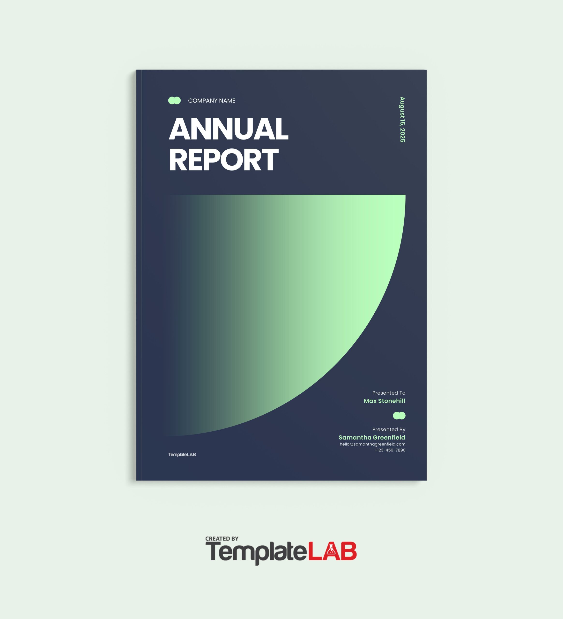 Free Annual Report Cover Page Template