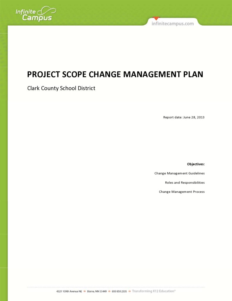 38 Free Change Management Plan Templates Forms