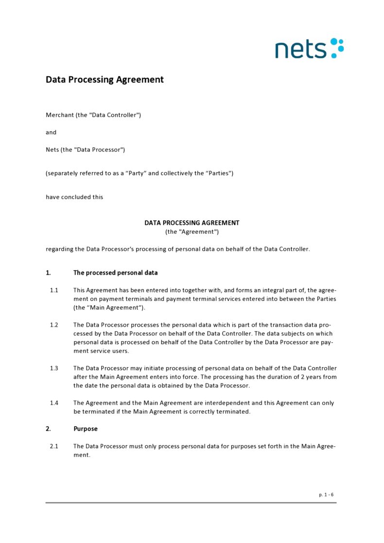 40 Simple DPA Agreements Contracts ᐅ TemplateLab 40 Simple DPA Agreements Contracts ᐅ TemplateLab
