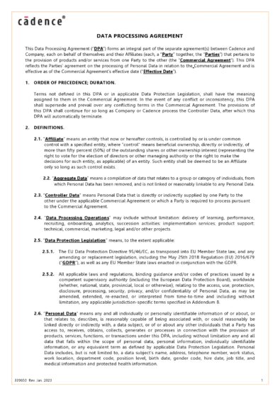 40 Simple DPA Agreements Contracts ᐅ TemplateLab