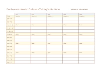 39 Free Event Calendar Templates {Monthly / Yearly}