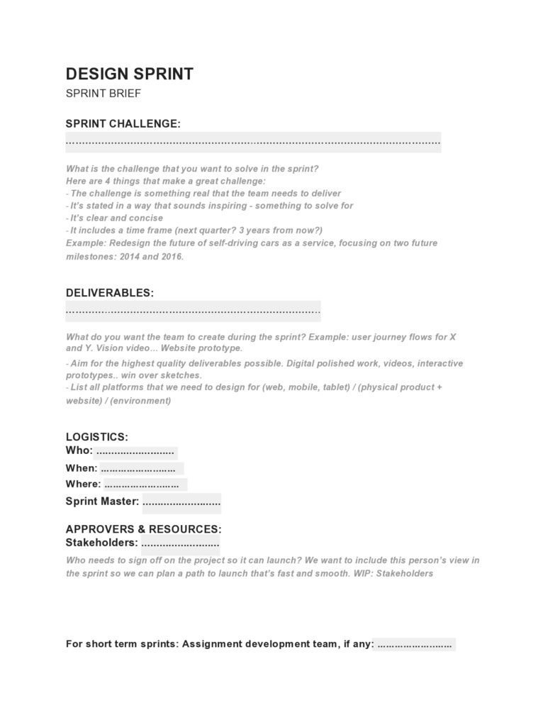 36 Great Sprint Planning Templates (Free Download)