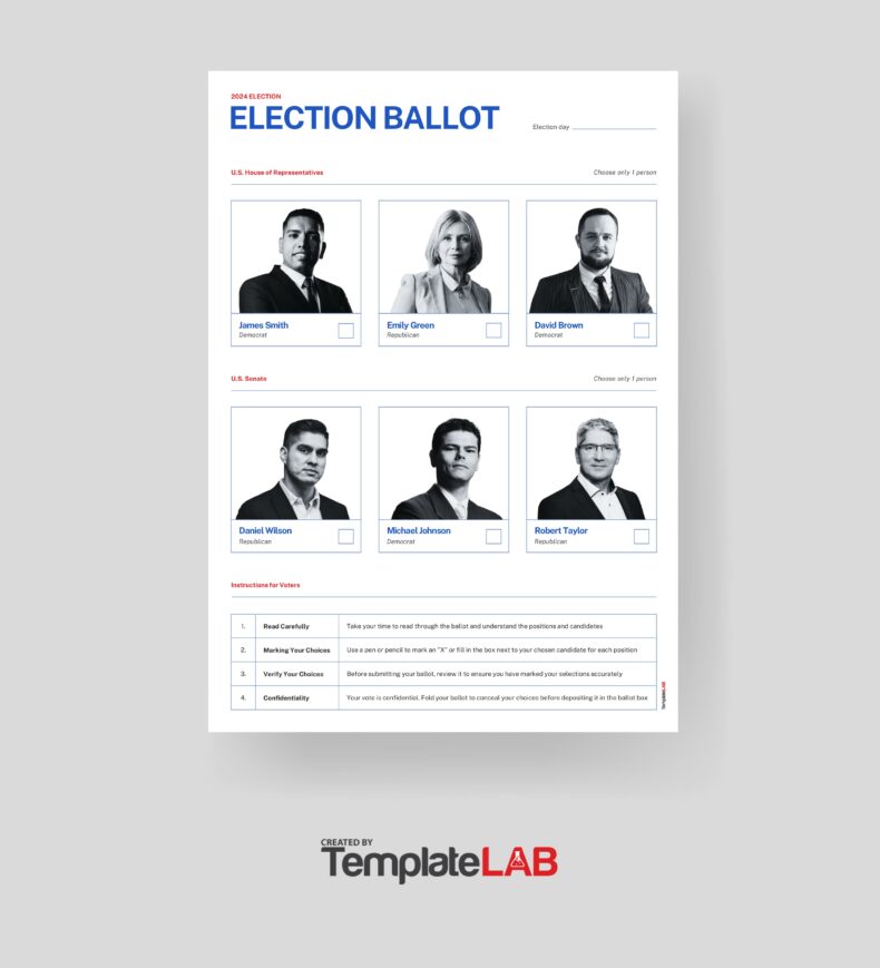 47 Free Voting Ballot Templates Word PDF ᐅ TemplateLab
