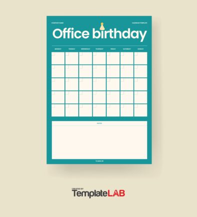 43 Editable Birthday Calendar Templates (100% Free)