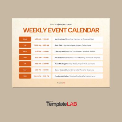 39 Free Event Calendar Templates {Monthly / Yearly}
