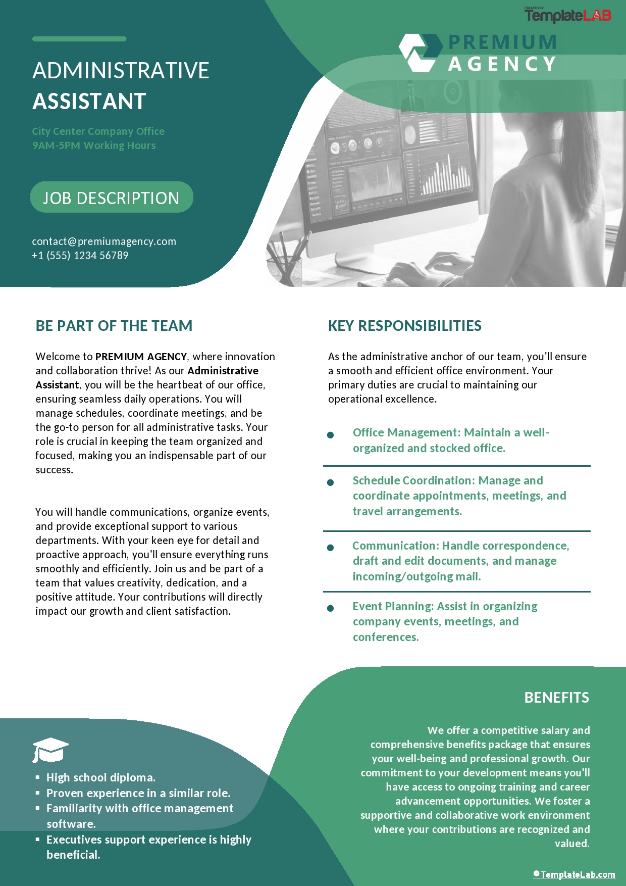 48 Free Job Description Templates & Examples [Word, PDF] for Free Printable Job Description Template