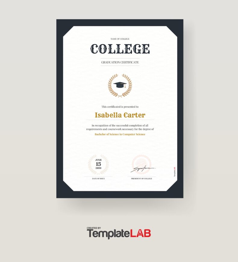 18 Free Graduation Certificate Templates [Printable] ᐅ TemplateLab