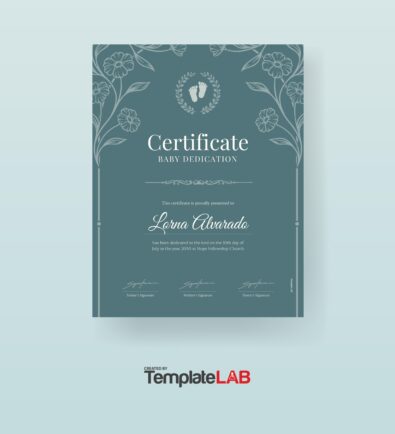 Baby Dedication Certificates