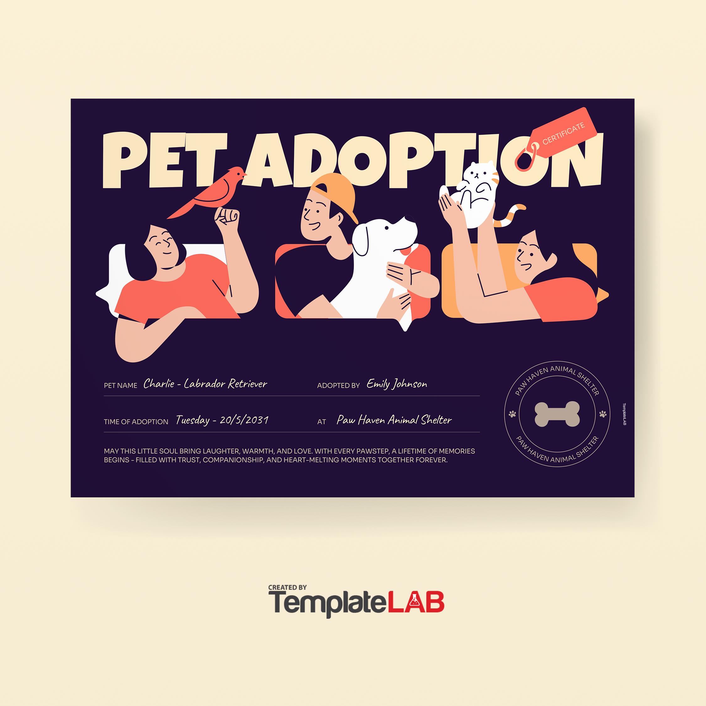 18 Printable Adoption Certificate Templates (FREE) ᐅ TemplateLab