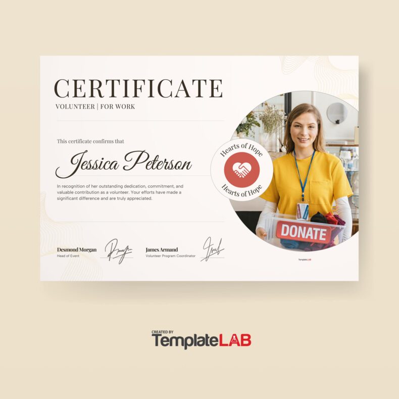 Volunteer Certificates