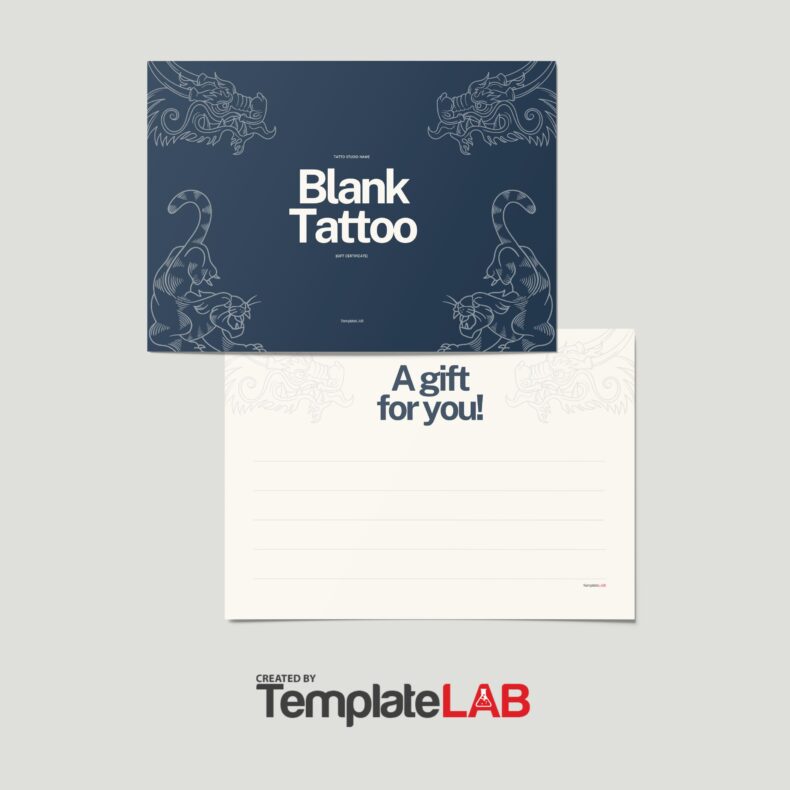 18 Free Tattoo Gift Certificates Templates (& Vouchers)
