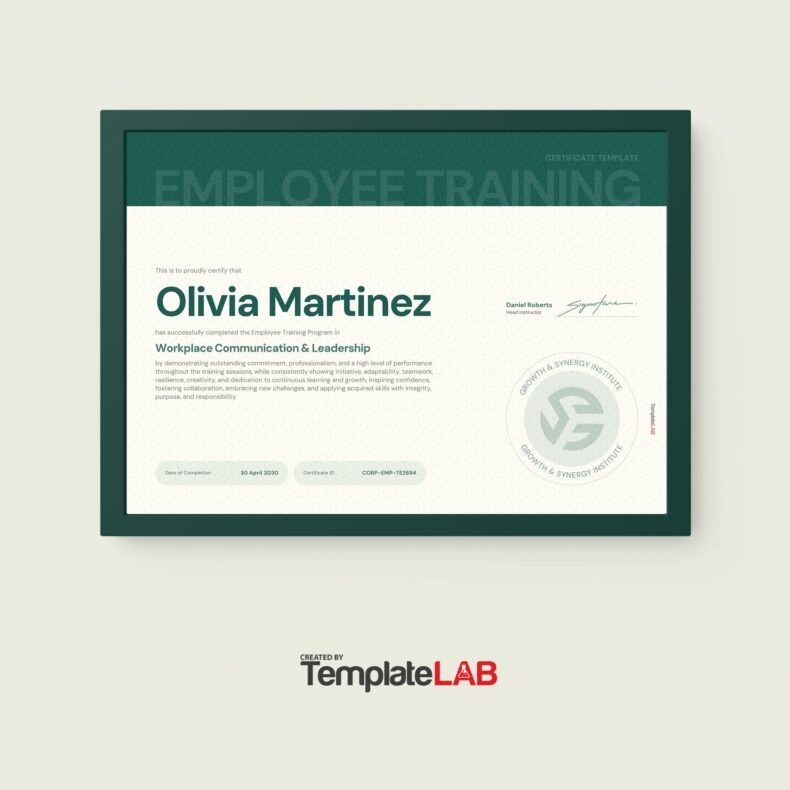 18 Editable Training Certificate Templates [Word, PDF, PPTX]