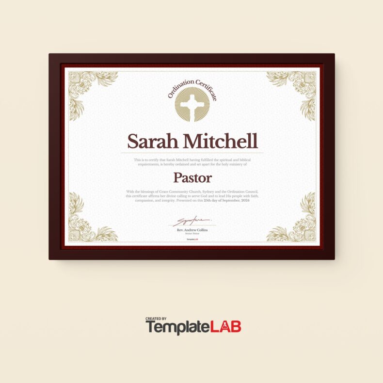 Ordination Certificates
