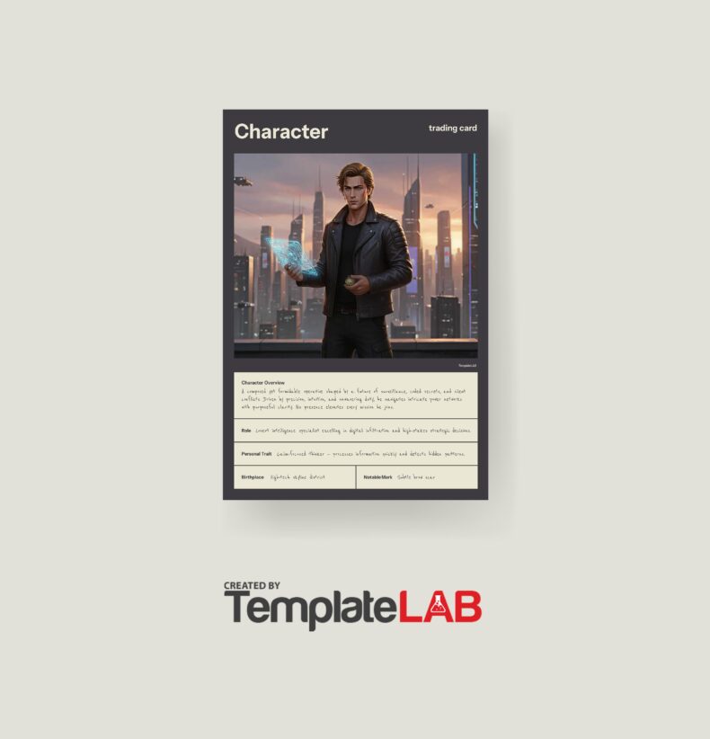 18 Printable Trading Card Templates (Baseball, Football, etc..) ᐅ