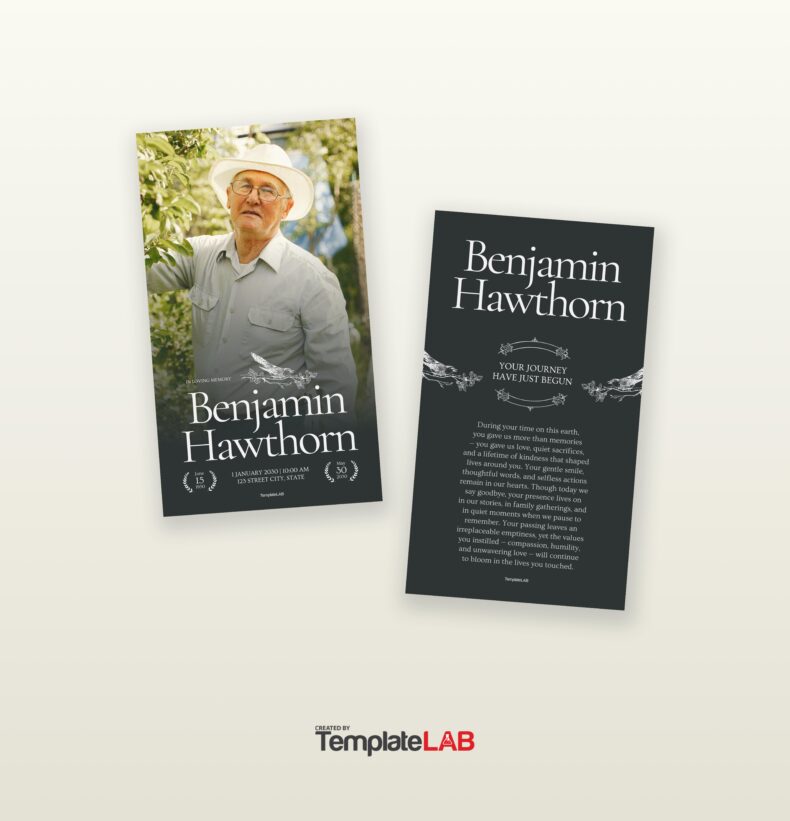 Memorial Card Templates