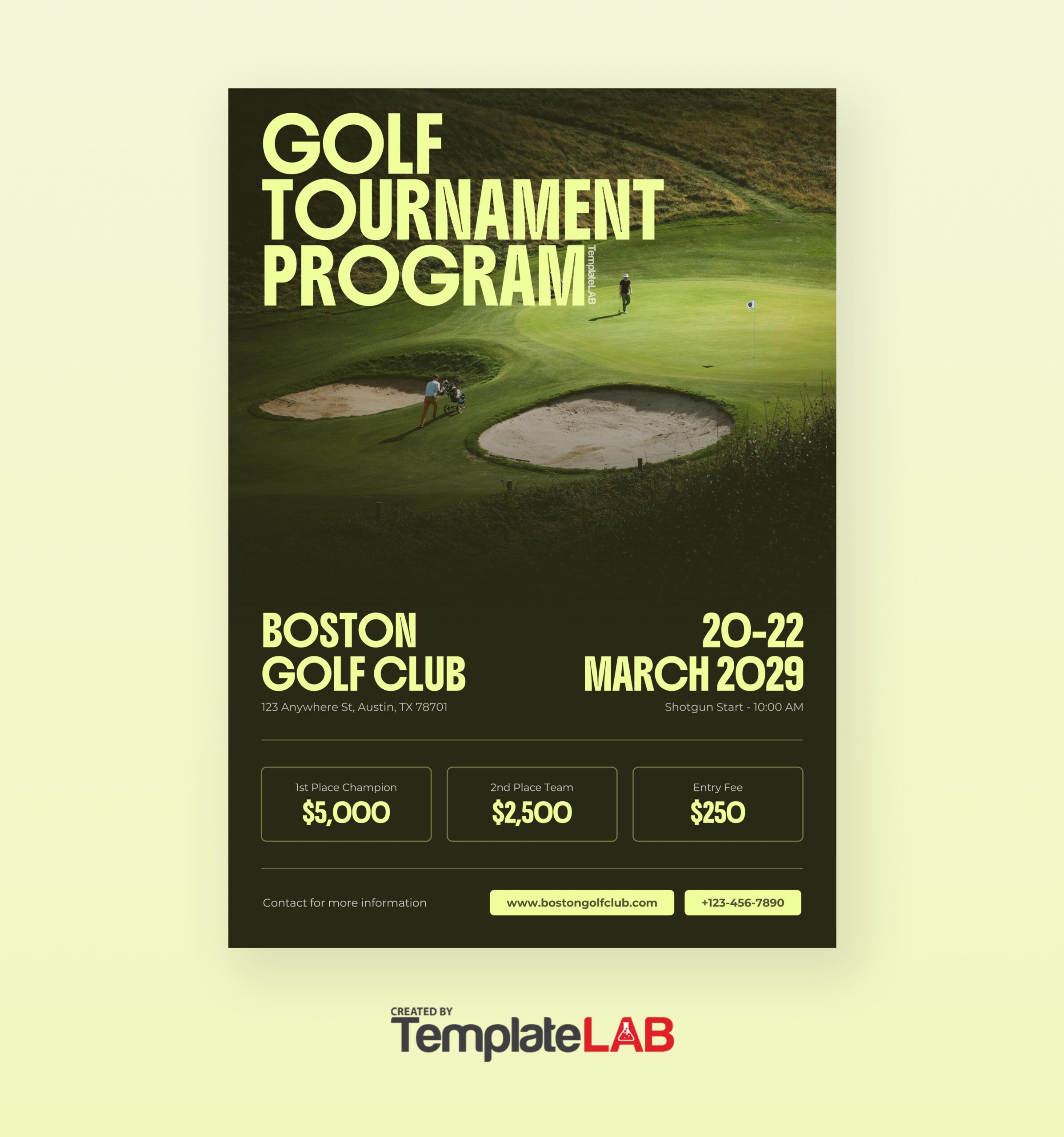 18 Best Golf Tournament Flyer Templates [Word, PDF] ᐅ TemplateLab