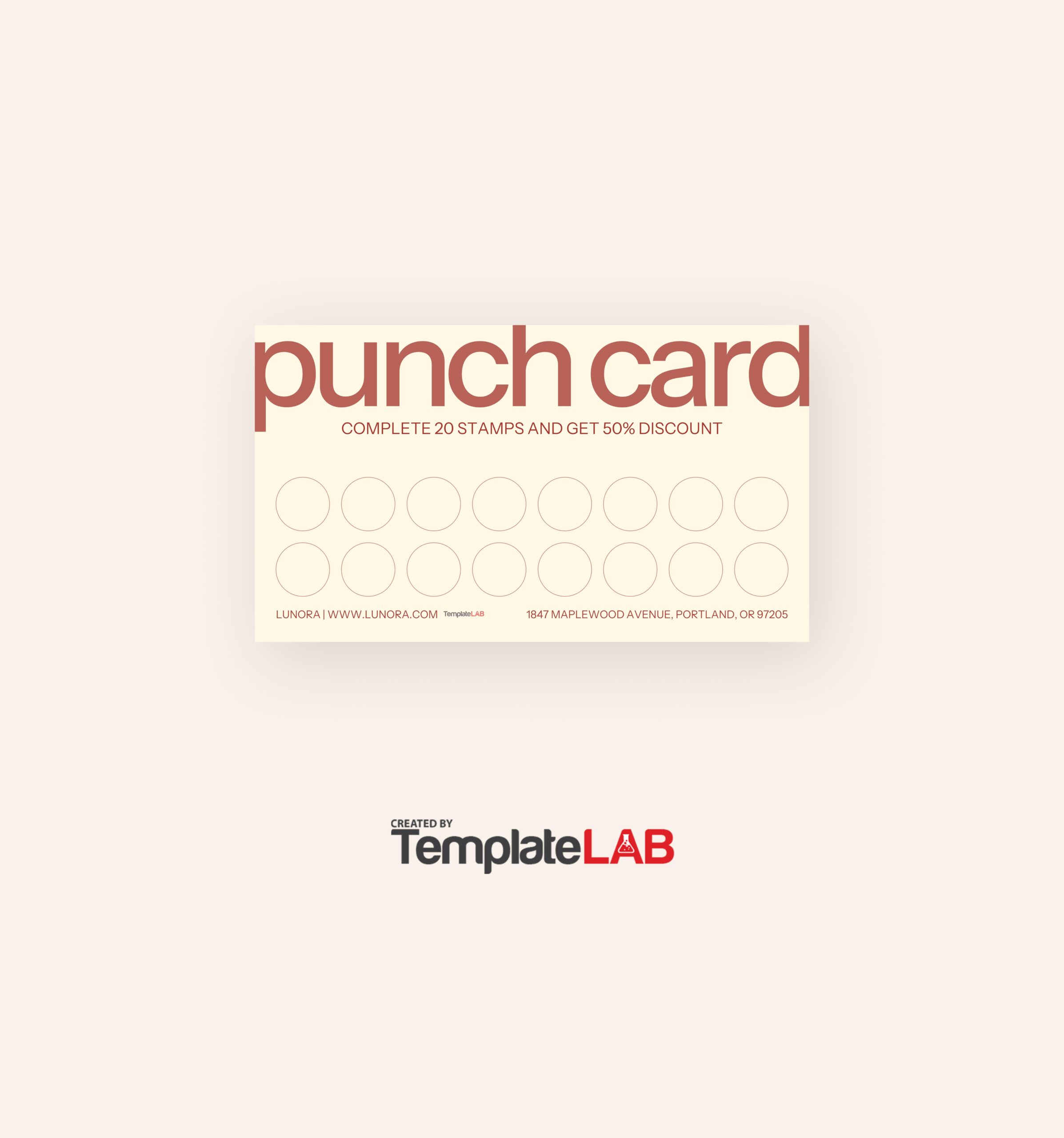 Image 4 for Business Punch Card Template Free
