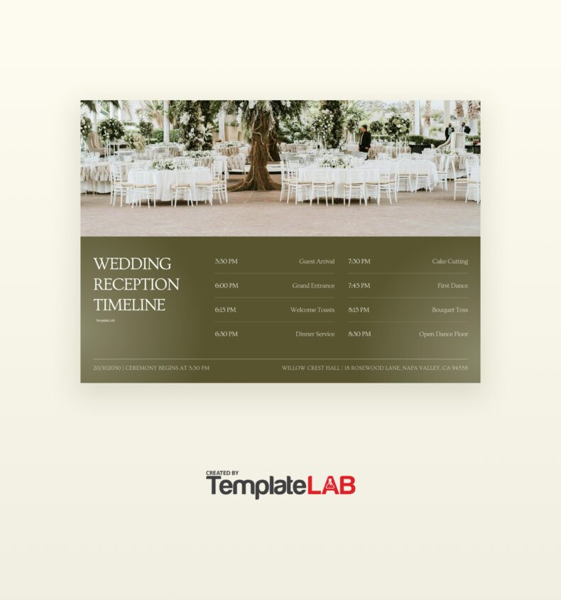 18 Editable Wedding Timeline Templates [Word/Excel]